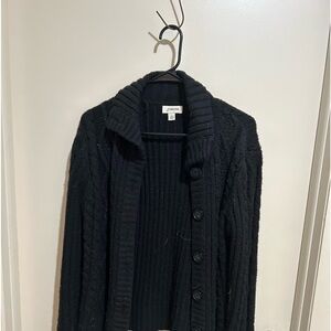 Black button up cardigan